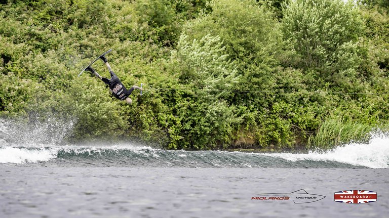 Rider at the 2025 Midlands Nautique Wake Open - Photo Mantis Pro Media