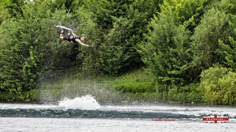 Rider at the 2025 Midlands Nautique Wake Open - Photo Mantis Pro Media
