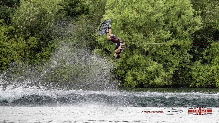 Rider at the 2025 Midlands Nautique Wake Open - Photo Mantis Pro Media
