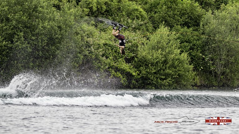 Rider at the 2025 Midlands Nautique Wake Open - Photo Mantis Pro Media