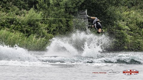 Rider at the 2025 Midlands Nautique Wake Open - Photo Mantis Pro Media