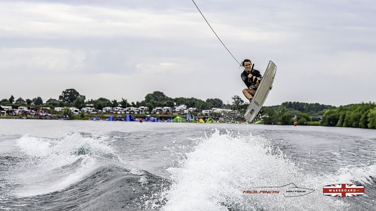 Rider at the 2025 Midlands Nautique Wake Open - Photo Mantis Pro Media