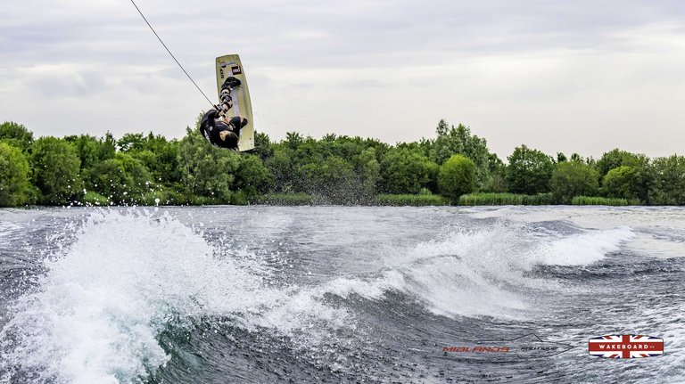 Rider at the 2025 Midlands Nautique Wake Open - Photo Mantis Pro Media