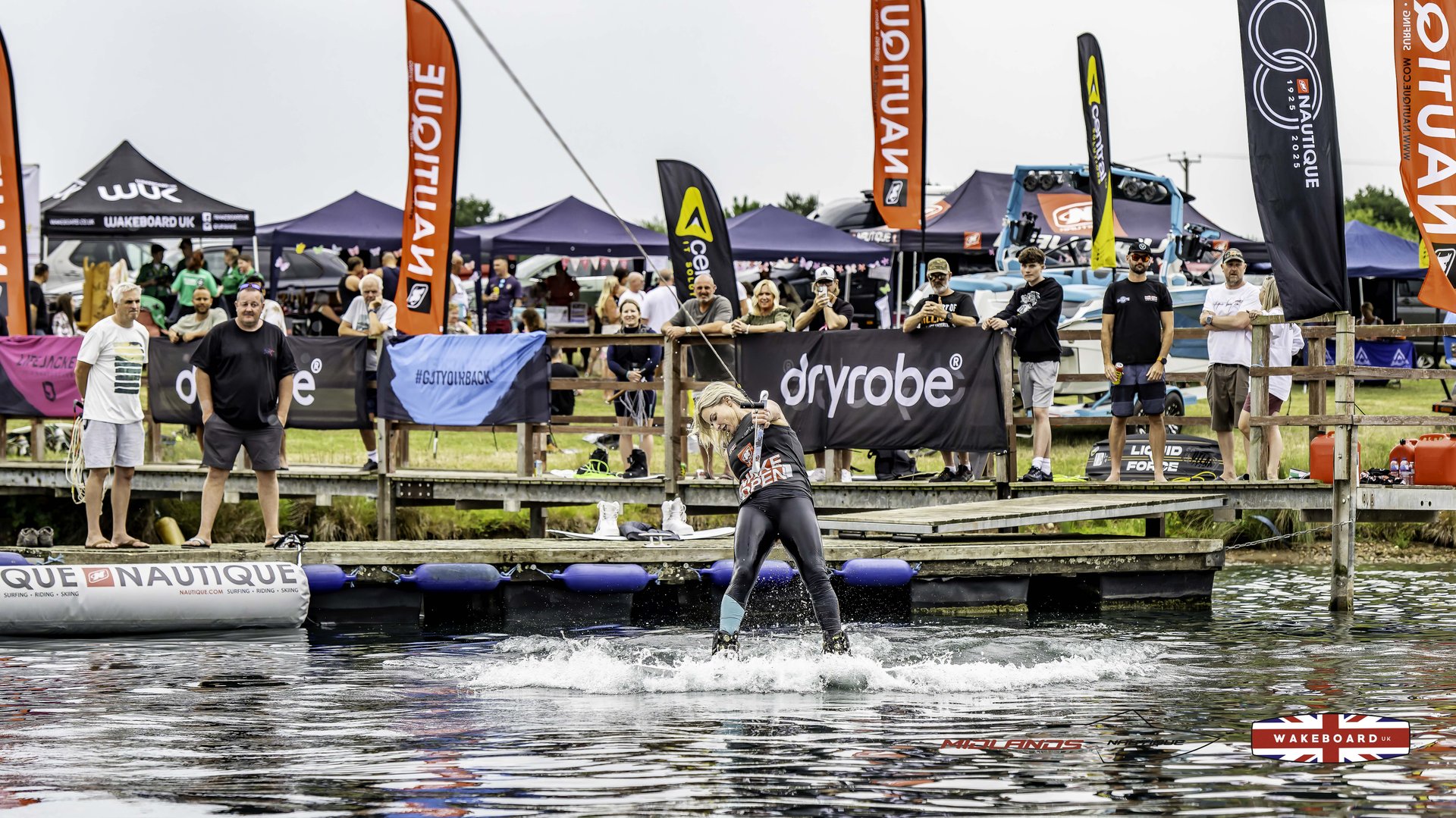 Rider at the 2025 Midlands Nautique Wake Open