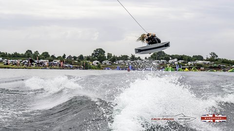 Rider at the 2025 Midlands Nautique Wake Open - Photo Mantis Pro Media