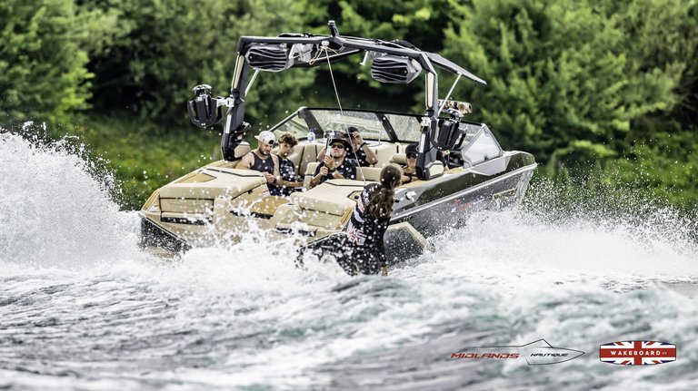 Rider at the 2025 Midlands Nautique Wake Open