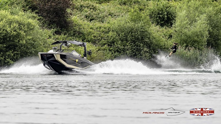 Rider at the 2025 Midlands Nautique Wake Open - Photo Mantis Pro Media
