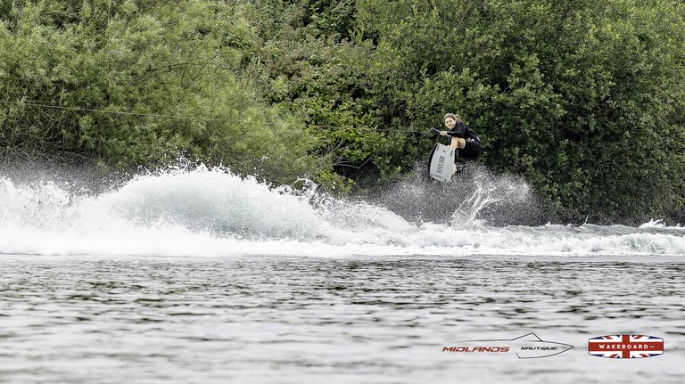 Rider at the 2025 Midlands Nautique Wake Open