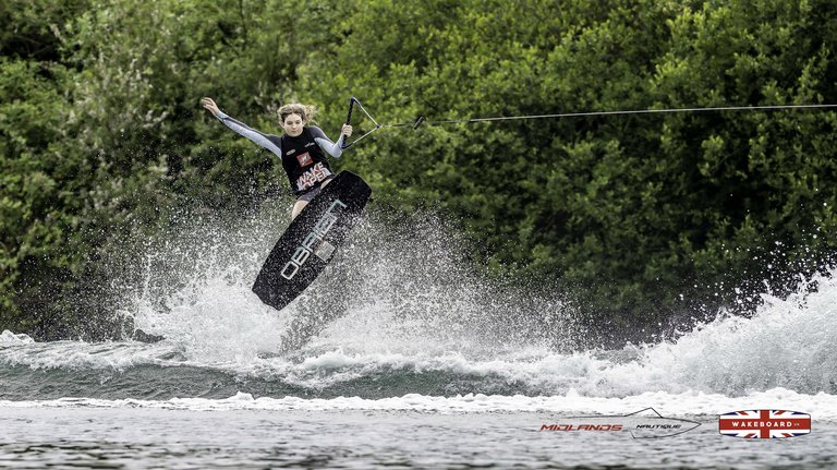 Rider at the 2025 Midlands Nautique Wake Open - Photo Mantis Pro Media