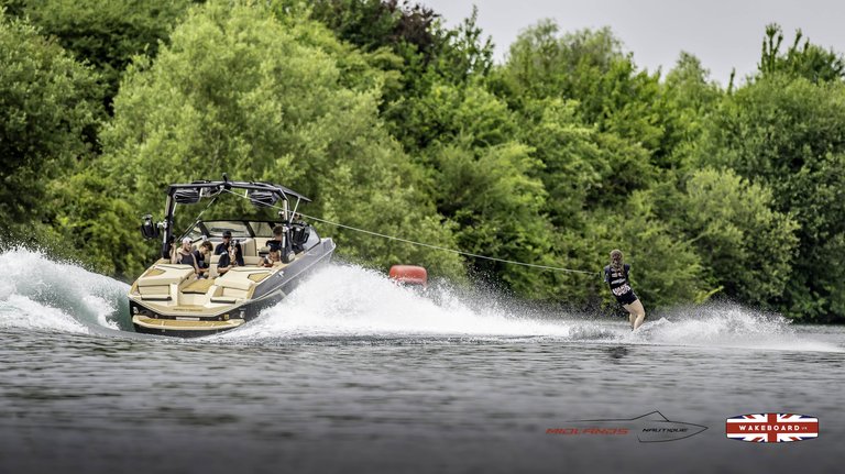 Rider at the 2025 Midlands Nautique Wake Open - Photo Mantis Pro Media