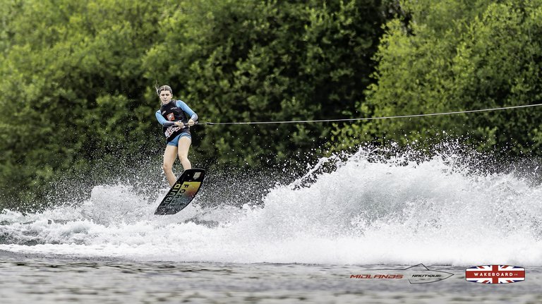 Rider at the 2025 Midlands Nautique Wake Open - Photo Mantis Pro Media