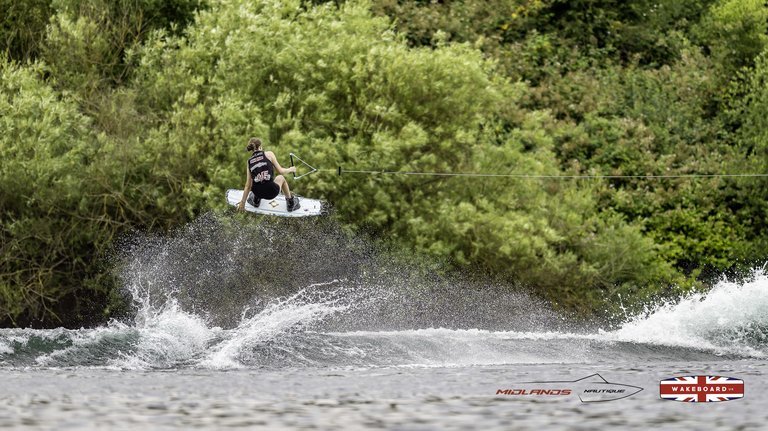 Rider at the 2025 Midlands Nautique Wake Open - Photo Mantis Pro Media