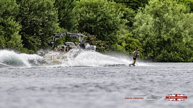 Rider at the 2025 Midlands Nautique Wake Open - Photo Mantis Pro Media
