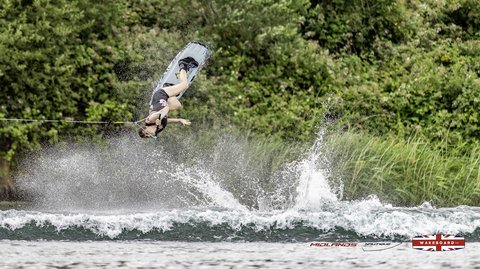 Rider at the 2025 Midlands Nautique Wake Open - Photo Mantis Pro Media