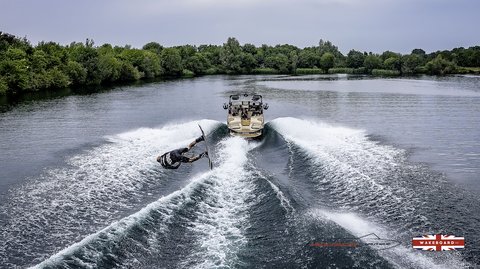 Rider at the 2025 Midlands Nautique Wake Open - Photo Mantis Pro Media