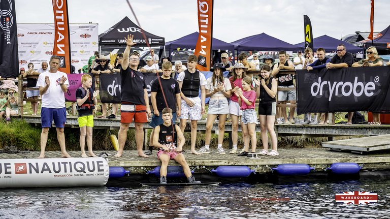 Rider at the 2025 Midlands Nautique Wake Open - Photo Mantis Pro Media