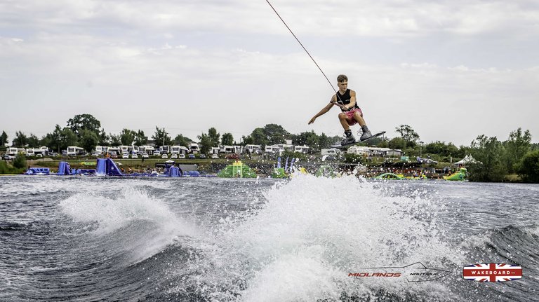 Rider at the 2025 Midlands Nautique Wake Open - Photo Mantis Pro Media