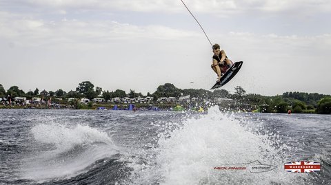 Rider at the 2025 Midlands Nautique Wake Open - Photo Mantis Pro Media