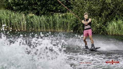 Rider at the 2025 Midlands Nautique Wake Open - Photo Mantis Pro Media