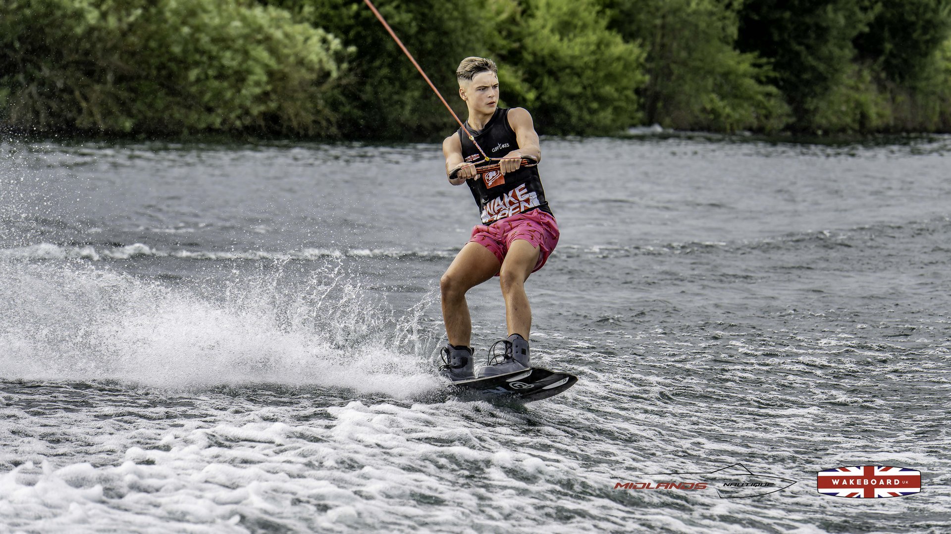 Rider at the 2025 Midlands Nautique Wake Open