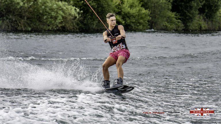 Rider at the 2025 Midlands Nautique Wake Open - Photo Mantis Pro Media