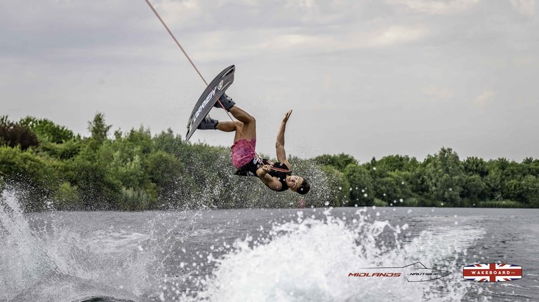 Rider at the 2025 Midlands Nautique Wake Open - Photo Mantis Pro Media