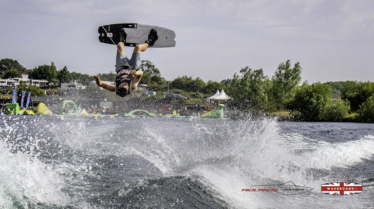 Rider at the 2025 Midlands Nautique Wake Open - Photo Mantis Pro Media