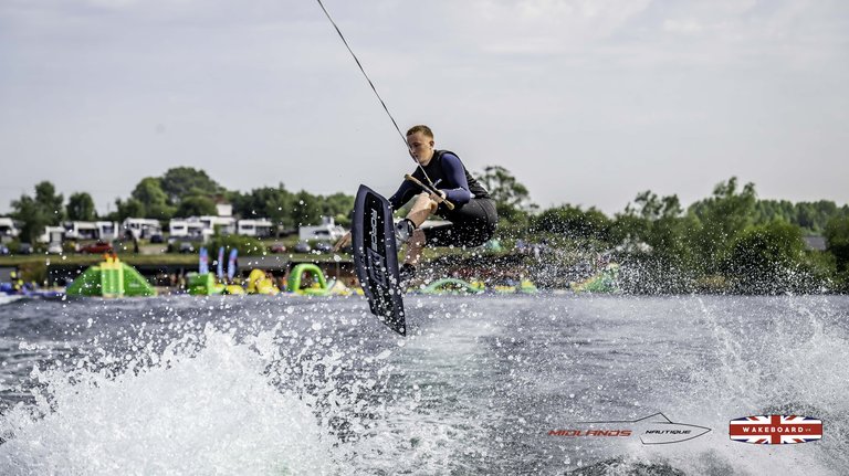 Rider at the 2025 Midlands Nautique Wake Open - Photo Mantis Pro Media