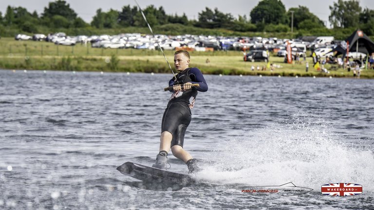 Rider at the 2025 Midlands Nautique Wake Open - Photo Mantis Pro Media