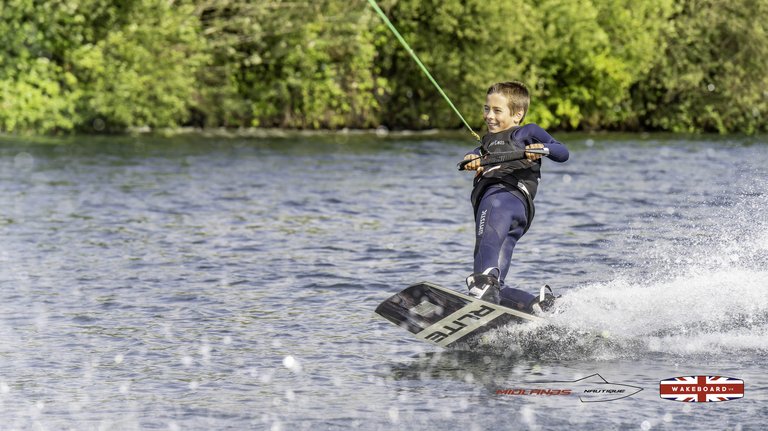 Rider at the 2025 Midlands Nautique Wake Open - Photo Mantis Pro Media