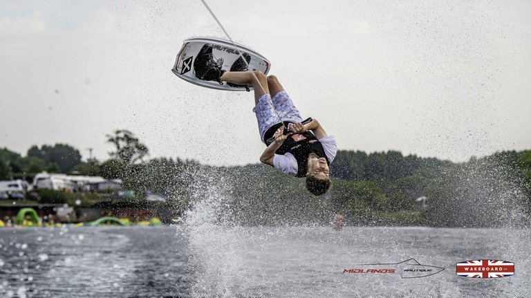 Rider at the 2025 Midlands Nautique Wake Open - Photo Mantis Pro Media