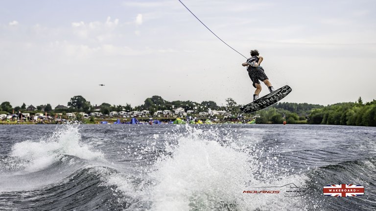 Rider at the 2025 Midlands Nautique Wake Open - Photo Mantis Pro Media