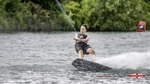 Rider at the 2025 Midlands Nautique Wake Open - Photo Mantis Pro Media