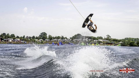 Rider at the 2025 Midlands Nautique Wake Open - Photo Mantis Pro Media
