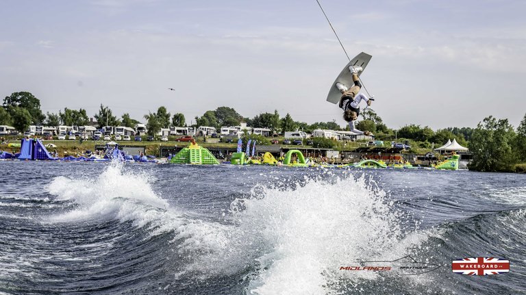 Rider at the 2025 Midlands Nautique Wake Open - Photo Mantis Pro Media