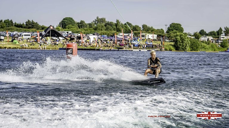 Rider at the 2025 Midlands Nautique Wake Open - Photo Mantis Pro Media