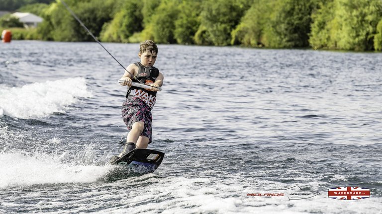 Rider at the 2025 Midlands Nautique Wake Open - Photo Mantis Pro Media
