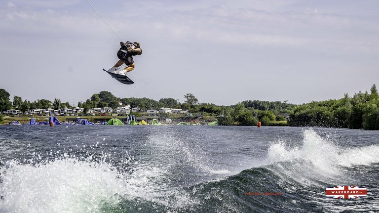Rider at the 2025 Midlands Nautique Wake Open - Photo Mantis Pro Media