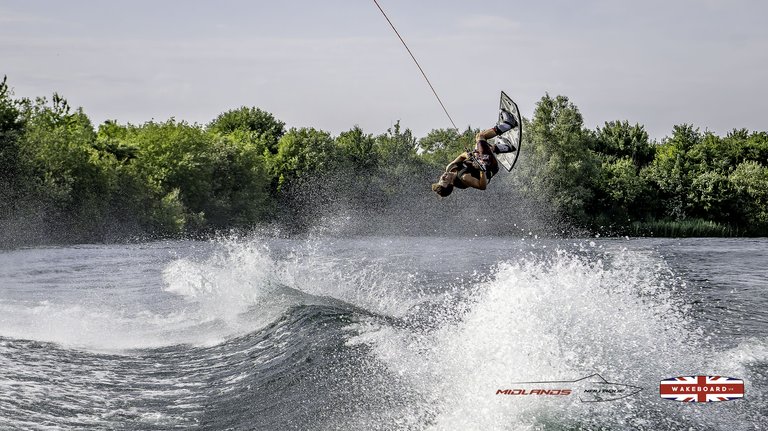 Rider at the 2025 Midlands Nautique Wake Open - Photo Mantis Pro Media