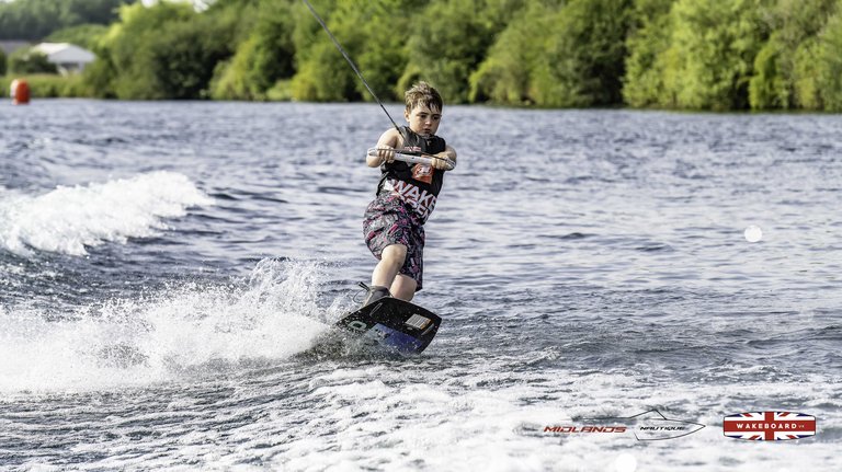 Rider at the 2025 Midlands Nautique Wake Open - Photo Mantis Pro Media