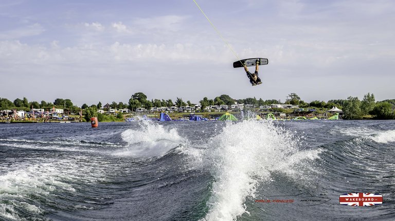 Rider at the 2025 Midlands Nautique Wake Open - Photo Mantis Pro Media
