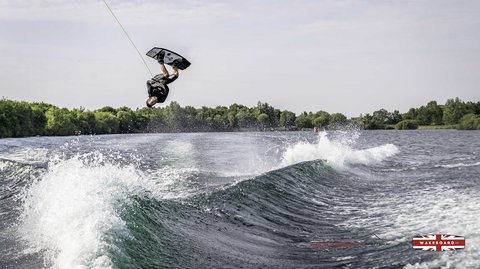 Rider at the 2025 Midlands Nautique Wake Open - Photo Mantis Pro Media
