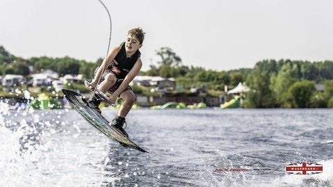 Rider at the 2025 Midlands Nautique Wake Open - Photo Mantis Pro Media