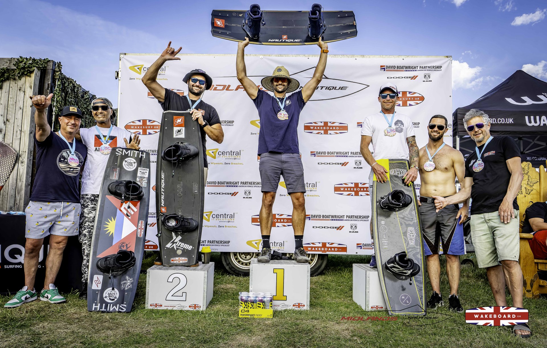 O40 Men Podium at the 2025 Midlands Nautique Wake Open
