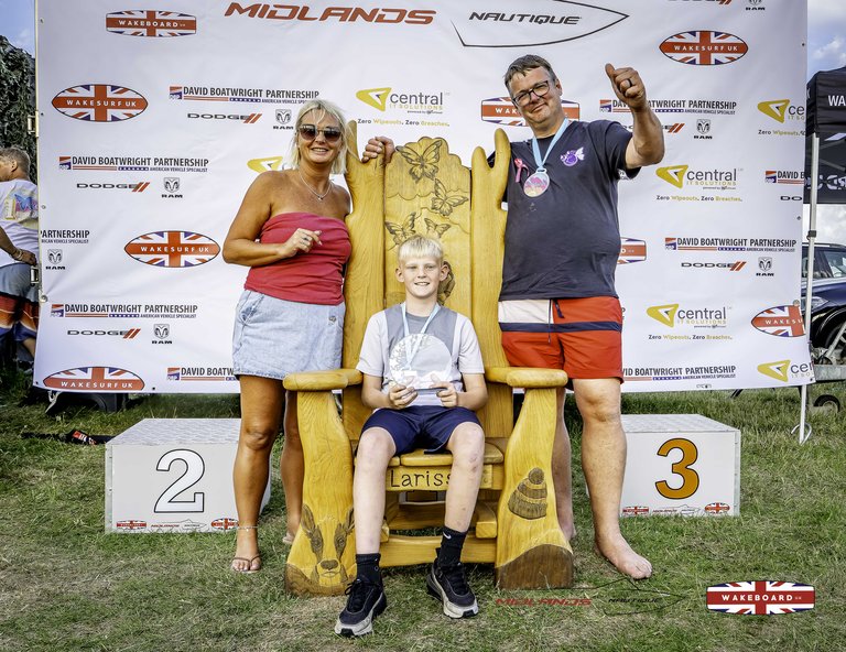 Larissa Fellows Award Presentation at the 2025 Midlands Nautique Wake Open - Photo Mantis Pro Media