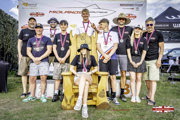 Team GB Euros Medal Winners at the 2025 Midlands Nautique Wake Open - Photo Mantis Pro Media
