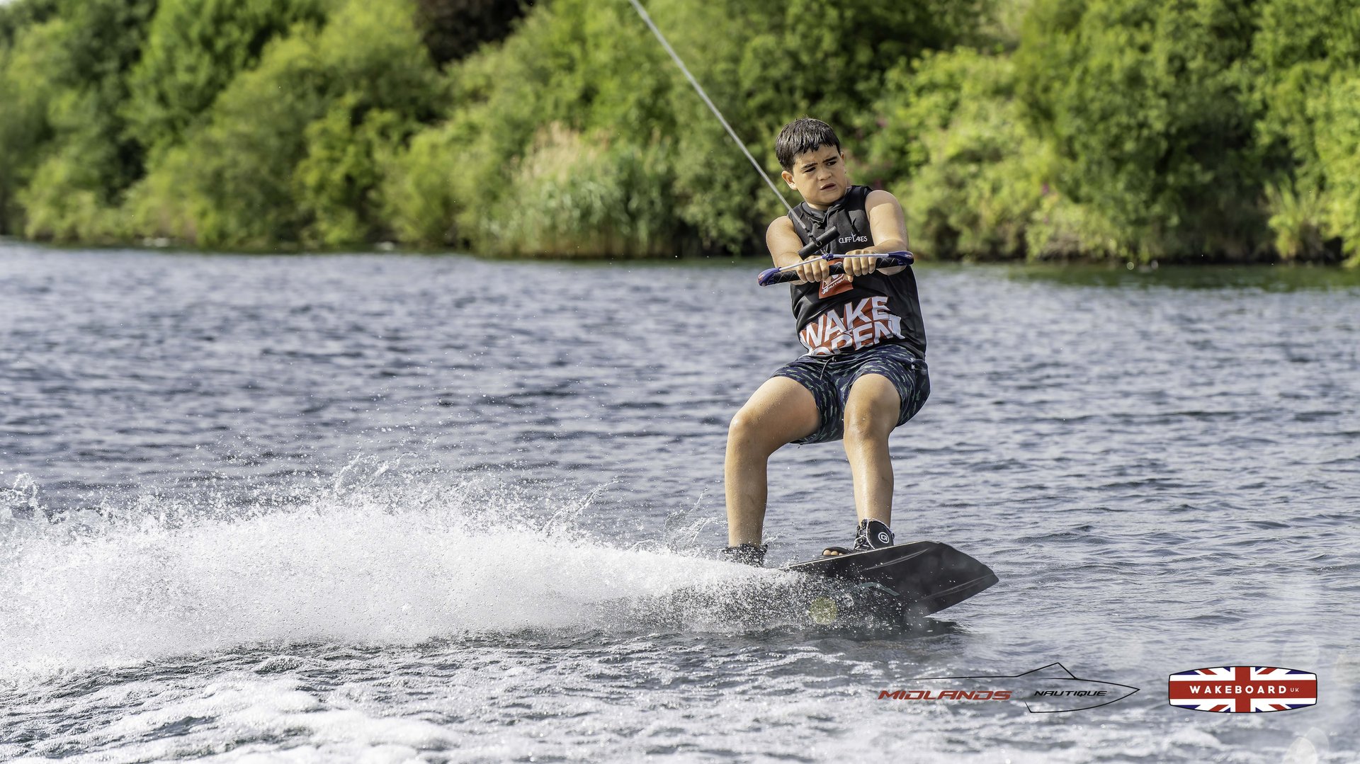 Rider at the 2025 Midlands Nautique Wake Open