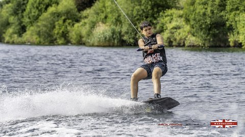 Rider at the 2025 Midlands Nautique Wake Open - Photo Mantis Pro Media