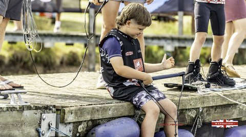 Rider at the 2025 Midlands Nautique Wake Open - Photo Mantis Pro Media