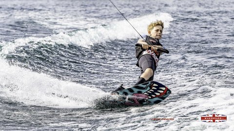 Rider at the 2025 Midlands Nautique Wake Open - Photo Mantis Pro Media